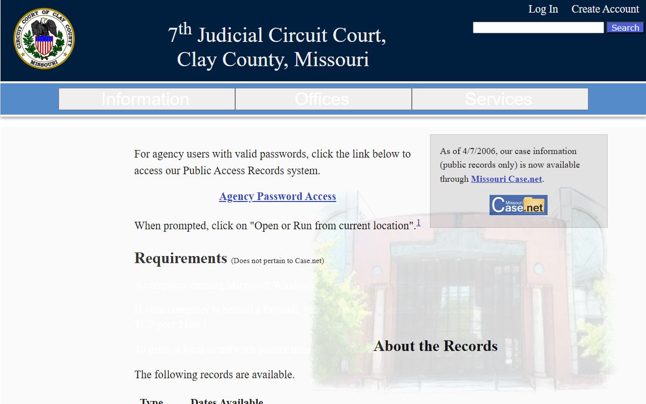 Reynolds County court records public access through Missouri courts
