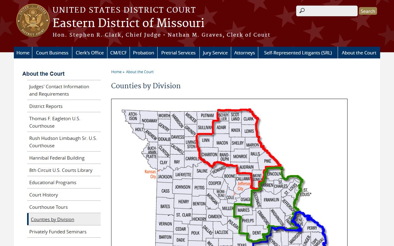 Reynolds County Court records Eastern District of Missouri division